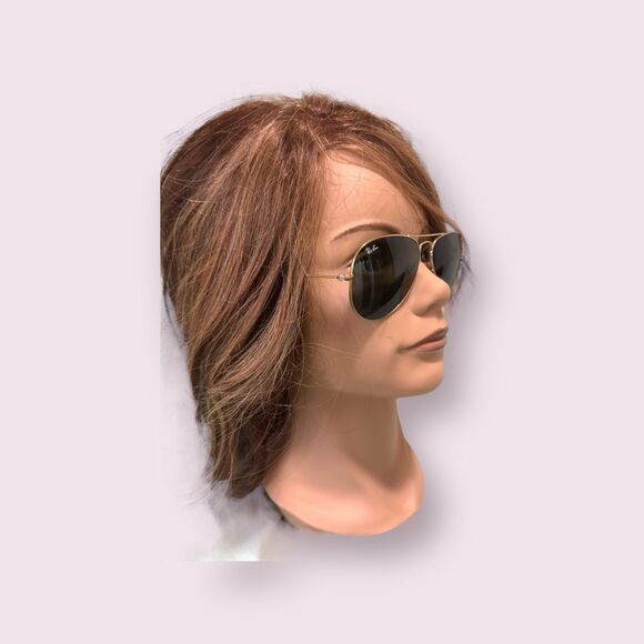 Ray-Ban RB3025 Aviator Sunglasses with Gold Frame Grey Lenses - Picture 8 of 8